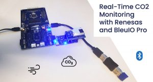 Real-Time CO2 Monitoring with Renesas EK-RA4M2, RRH47000 CO2 Sensor, and BleuIO Pro Dongle